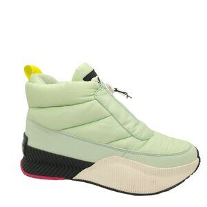 New Sorel Out N About III Boots Puffy Zip Womens 8 Mint Y2K Retro Vibes Modern